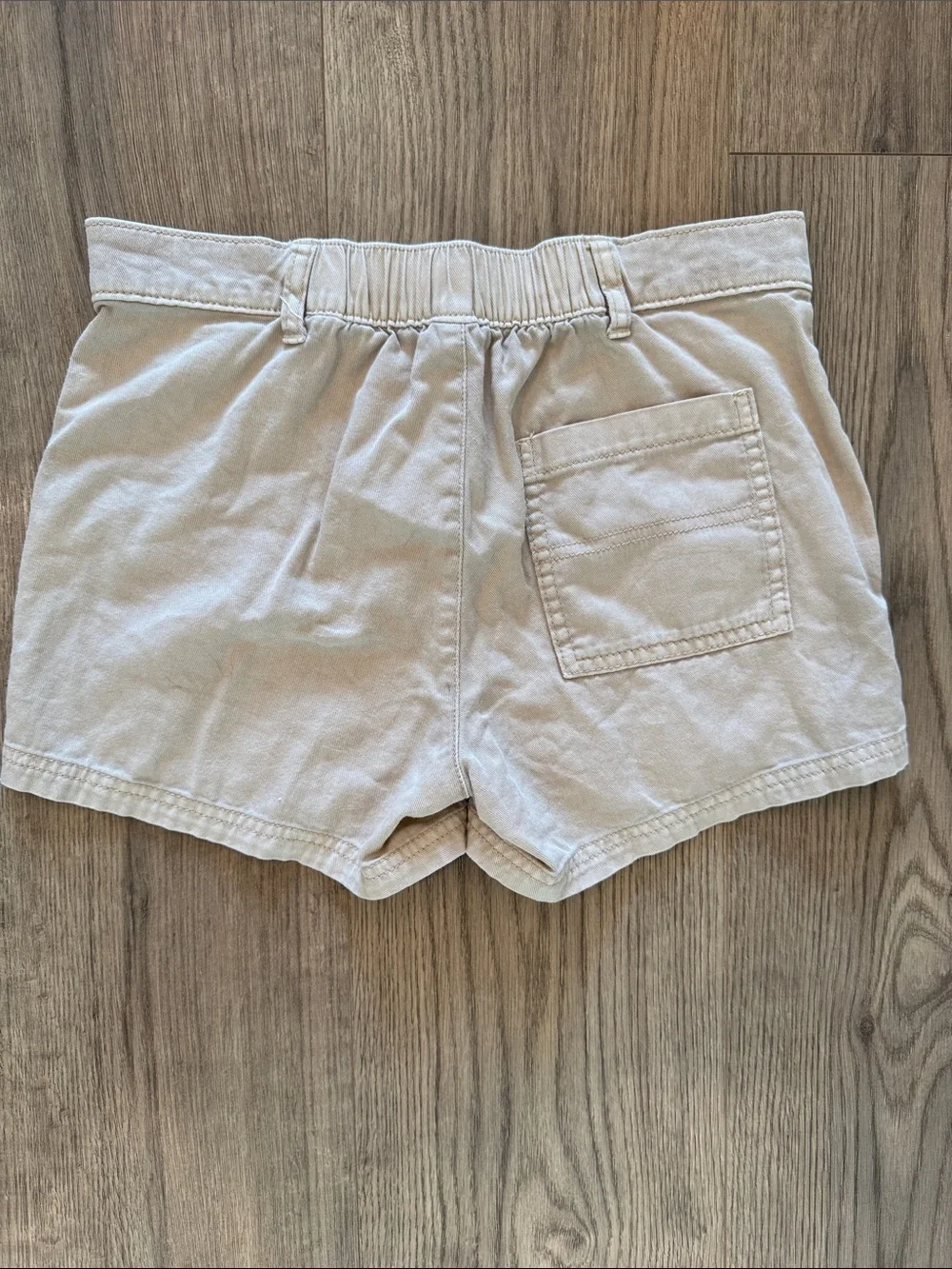 Girls Casual Pocket Shorts - light khaki